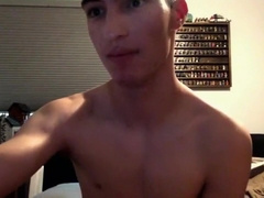 cumming all over his bedroom floor - More @ Boycams.ca