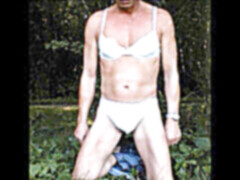 Secre123, gay crossdresser, outdoor