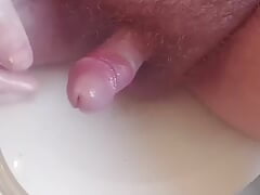 Bathroom Masturbating with a Side View