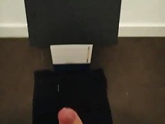 Shooting a big load of cum out of my uncut cock cumshot