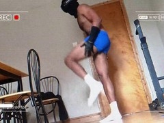 Muscular bulge workout compilation featuring Reece From Brum