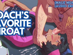 Player deepthroating his coach after experience // Sloppy Converse Audio and Deep Facehole ASMR