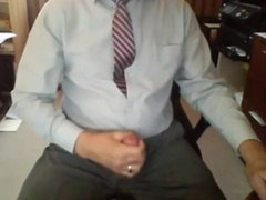 Grandpa in Suit Masturbating 4