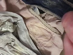 Found mom's dirty panties so I cum in them