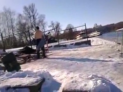 2 Men Skinny Dip on a Beach