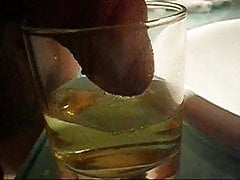 Me pissing in glass