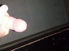 Mutual Jack Off in a Hookup Store Flick Booth: Fat Spunk Shot