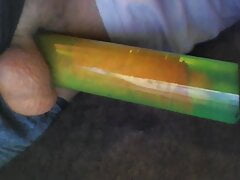 Cum Filled Balls And Vacuum Pumping From Side