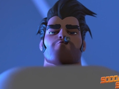 SodomySquad - Superhero Lad Gets Dual Poked By two Monster Dicks