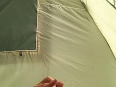 Quick wank in tent