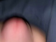 Small uncircumcised dick cums