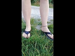 Walk to the Canal in Tights