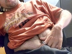 In english, slow motion cumshot, big gay daddy cock