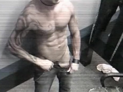 Muscle Guy With Monster Cock Cumming