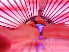 Jerk off in the solarium