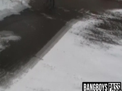 [censored] dude gets video taped while sucking a dick outdoors