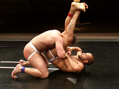 Anal in missionary and doggy style after the wrestling