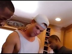 Black guys make him pay off his debt with his ass