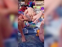 Caught in the act with some outdoor fun