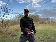 Campsite jerk off