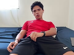 jerking off and getting a lot of cum