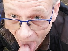 Giving blowjob