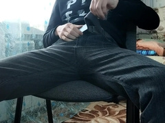 came from school to jack his massive white fuck-stick