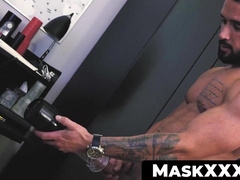 MaskXXX.com - Well-built guy's fleshlights testing and wanking delight