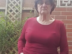 Red dress and underwear