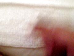 Jacking off my hairy dick with cum shot