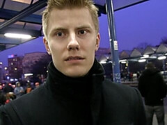 Dude uses his talented feet to get his lover off