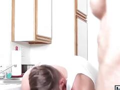 Alex calls for a plumber and muscle god Bruce comes to help