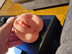 Jerking my sex toy hard