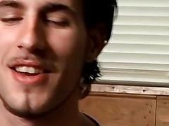 College guys Billy and Chain fuck around with pumpkins