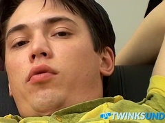 Kyle Valasek playing with his massive dick until he cums hard