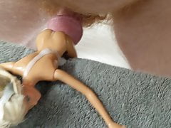 Cum on Bare Barbie Butt