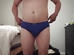 Hot Mexican guy touching his dick