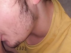Blowing clouds on my dick