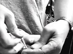 Glans clamp tortures my cock 1