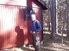 working outside