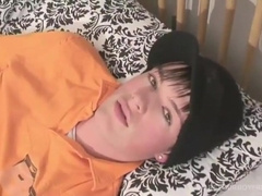 Brunette Hair Lad Strokes Himself And Dildos Booty With Michael Leigh And Bobby Blake