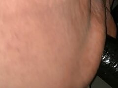 Making creamy head on this 3 inch thick cock