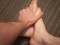 Cuming on my Soles, Raw Pecker Sole Fetish Rubdown