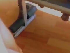 Stroking My Huge Uncut Cock After a Workout Massive Cum!