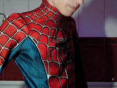 Archi Stewart became Spider-Man  Handjob games in the bathroom