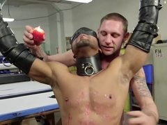 Erotic maledom bondage males the slave scream and undulate for more cock
