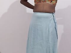 Crossdresser in saree