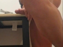 Crazy in Fitting Bedroom - Milking Gigantic Salami Until Ample Jizz shot Nearly Caught Risky
