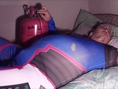 DVa on the helium couch getting inflated