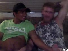 Straight 27 yo first time playing with a guy while watching porn after drinking